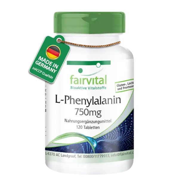 L-Fenylalanine 750mg - 120 tabletten