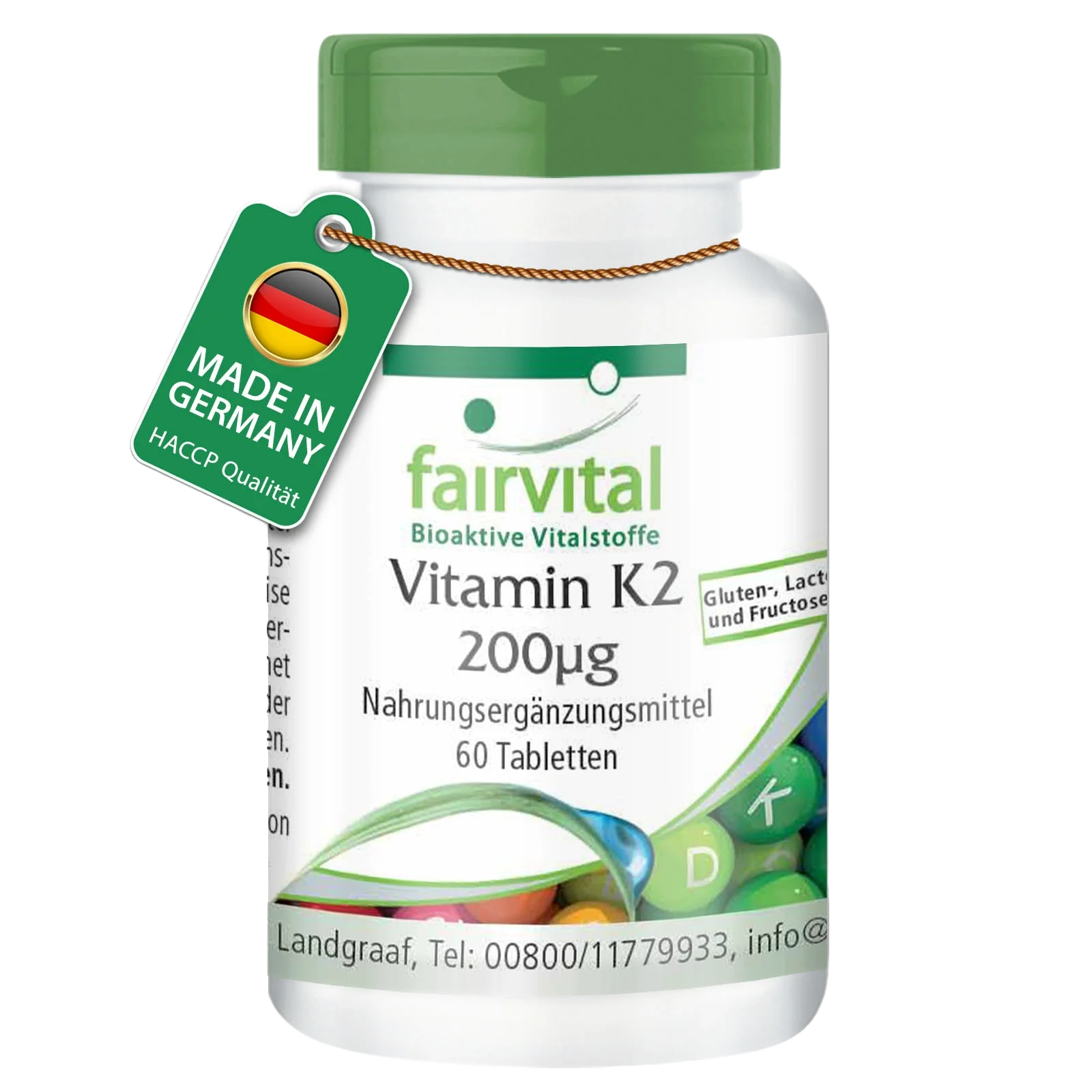 Vitamin K2 200µg - 60 Tablets