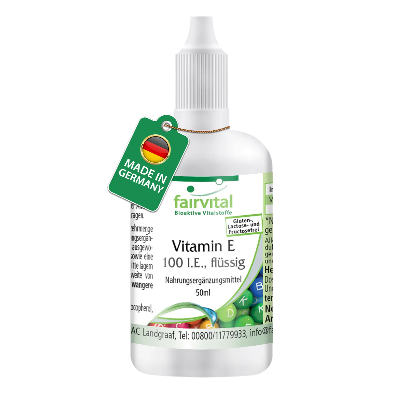 Vitamin E oil 100 I.U., liquid – 50ml