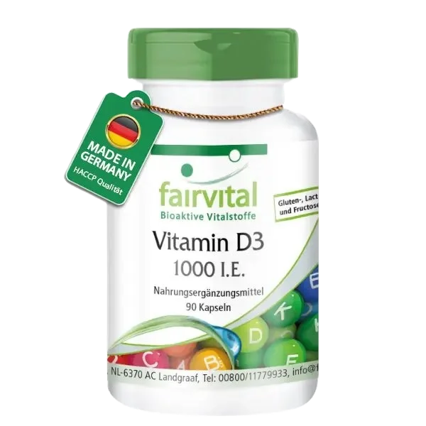 Vitamin D3 1000 I.U. - 90 Capsules