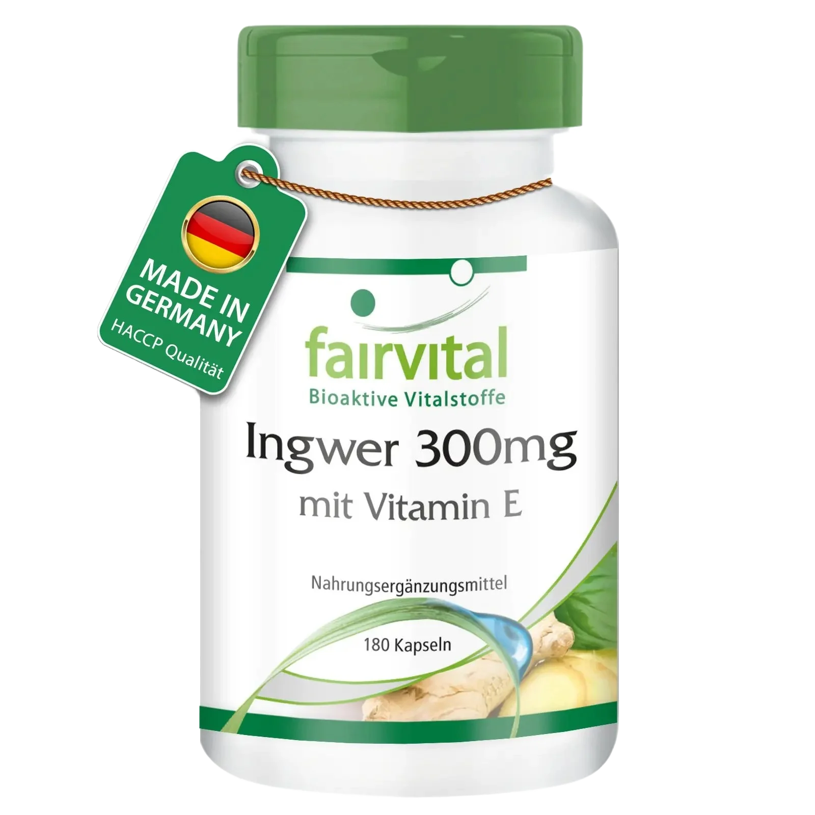 Gember 300mg met vitamine E - 180 capsules