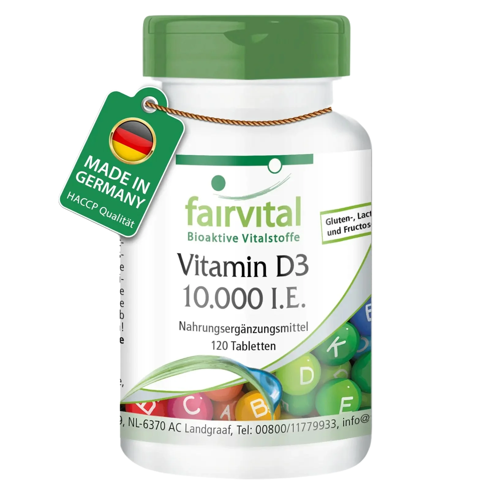 Vitamin D3 10000 I.U. - 120 Tablets