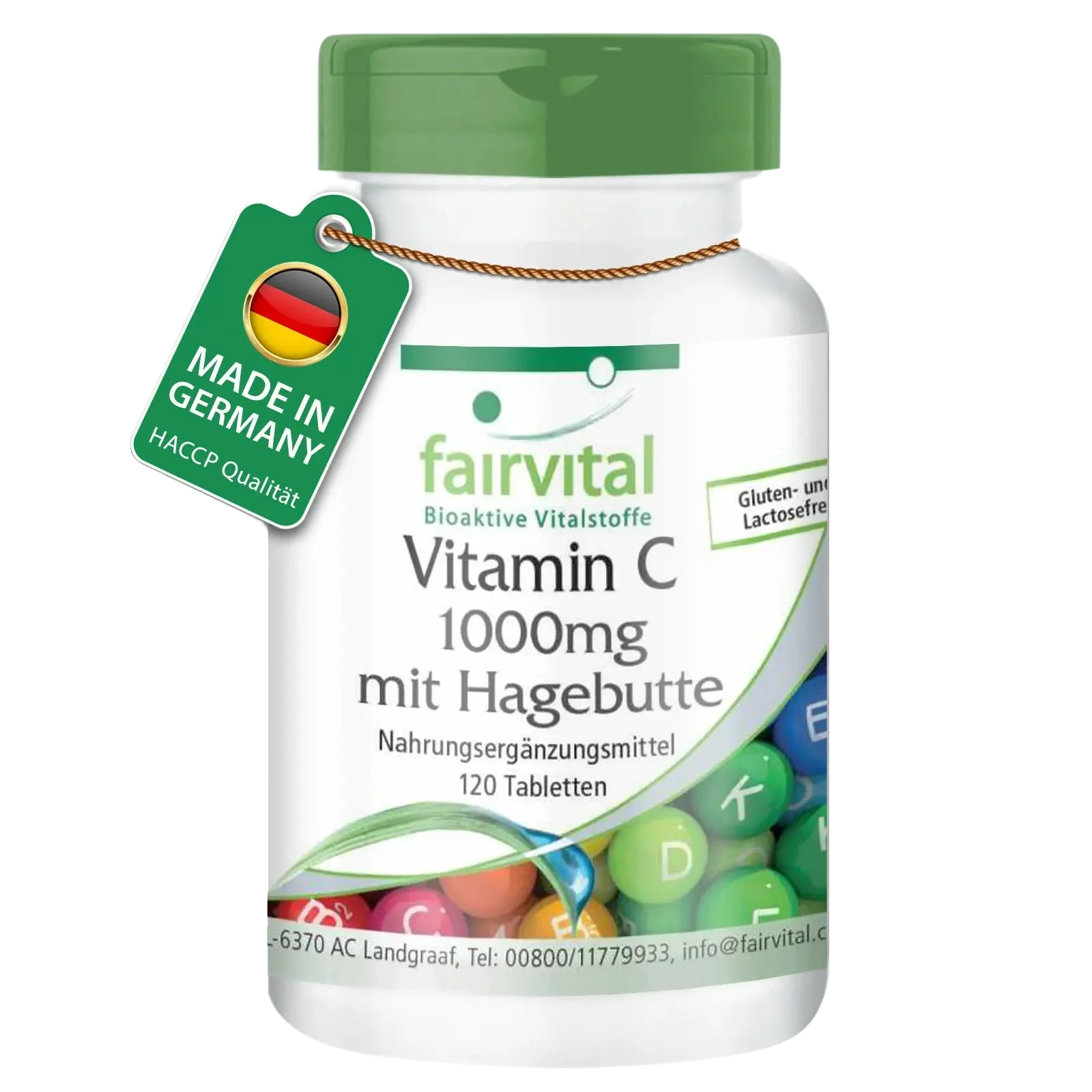 Vitamine C 1000mg met rozenbottel - 120 tabletten