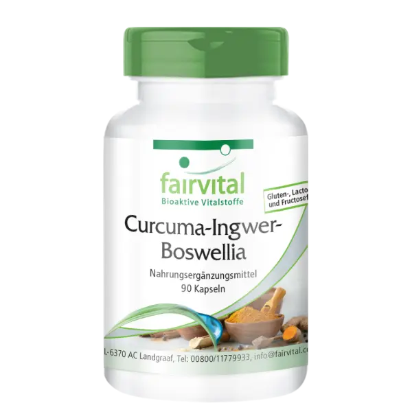 Kurkuma - Gember - Boswellia - 90 Capsules