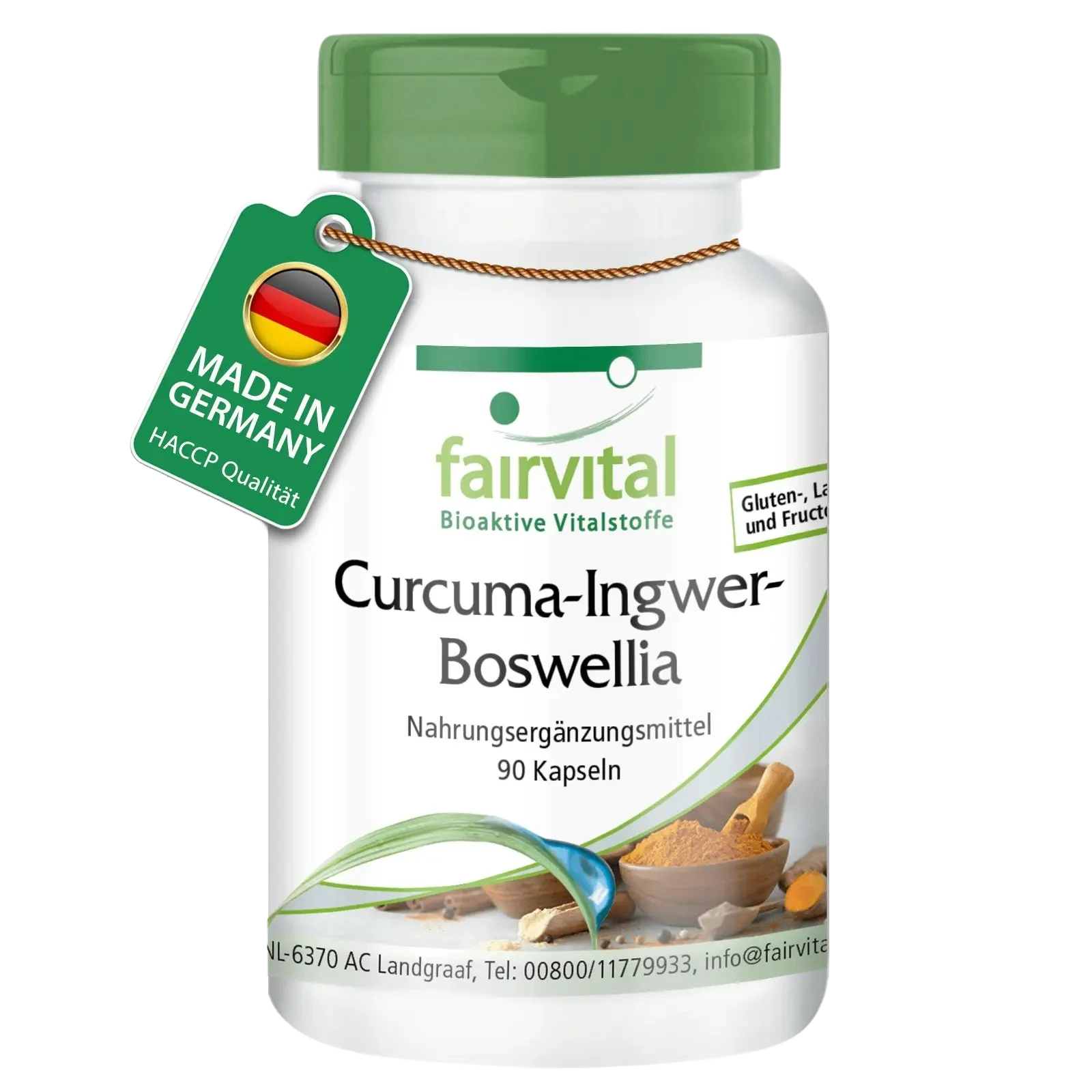 Kurkuma - Gember - Boswellia - 90 Capsules