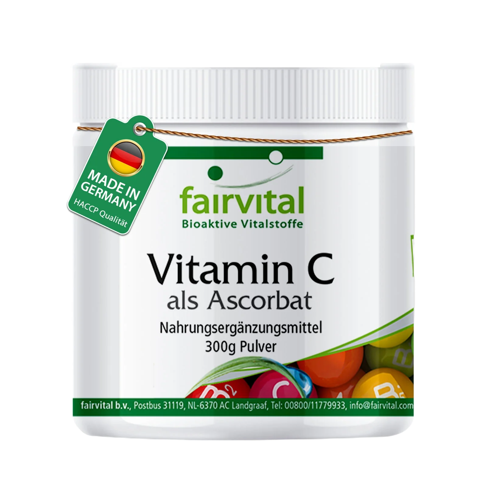 Vitamine C poeder als ascorbaat