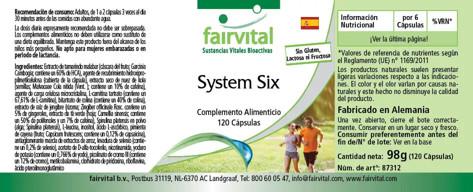 System Six - 120 Capsules