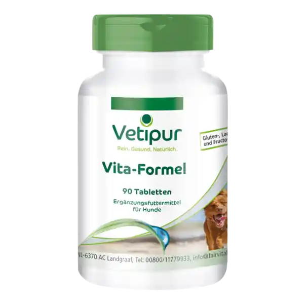 Vita Formula - 90 Tabletten für Hunde | Vetipur