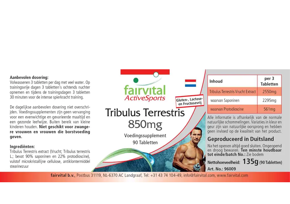 Tribulus Terrestris - Sale - date limite consommation - 05/25