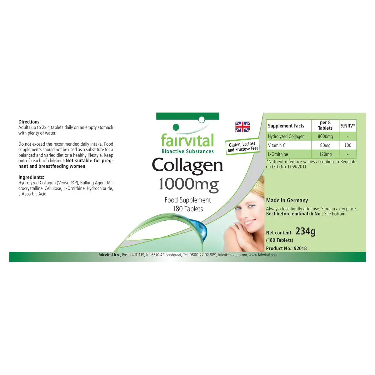 Collagen 1000mg - 180 tablets