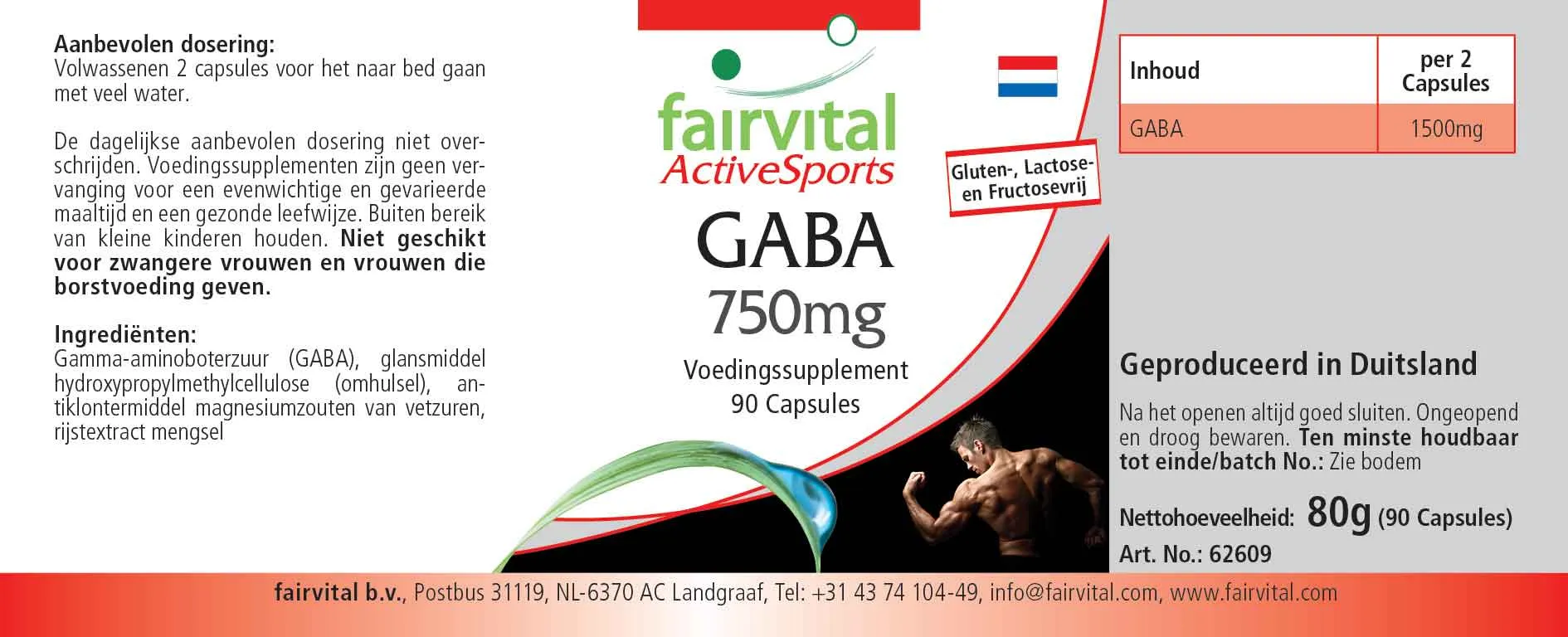 GABA 750mg - 90 Kapseln