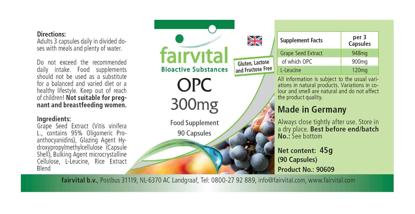 OPC – 300mg – 90 capsule