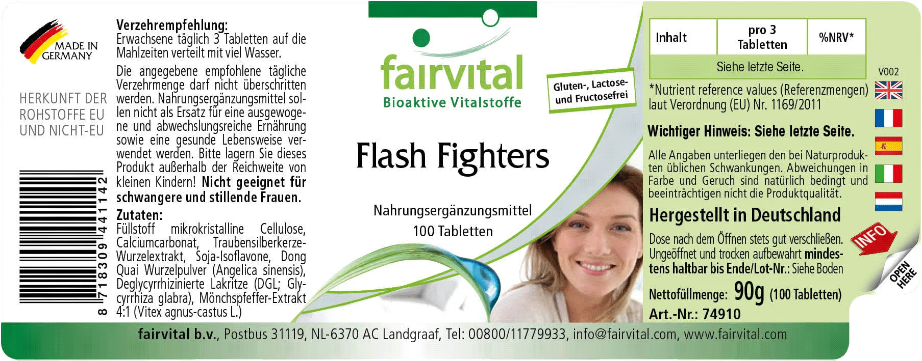 Flash Fighters - 100 Tabletten- Sale - MHD 02/25