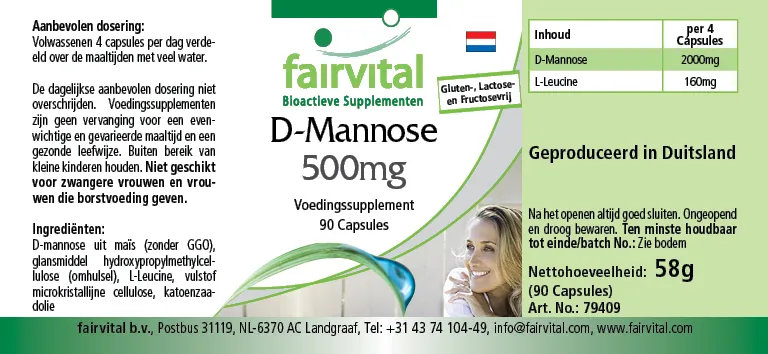 D-Mannosio 500mg - 90 capsule