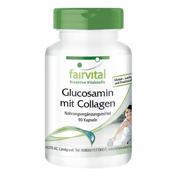 Glucosamine with Collagen - 90 Capsules