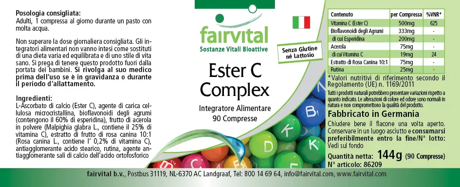 Ester C complex – 90 tablets