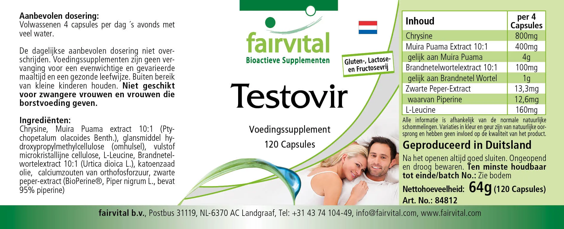 Testovir - 120 Capsules