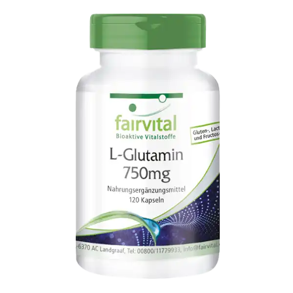 L-Glutamine 750mg - 120 gélules