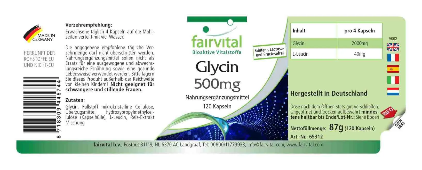 Glycin 500mg