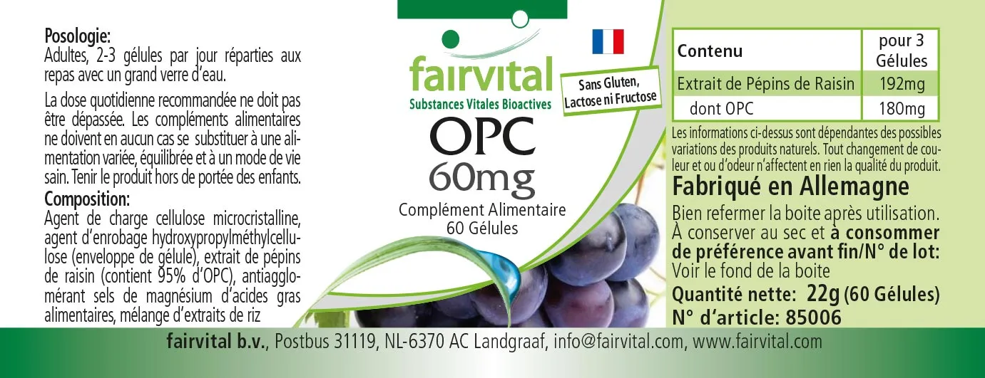 OPC 60mg – 60 Capsule