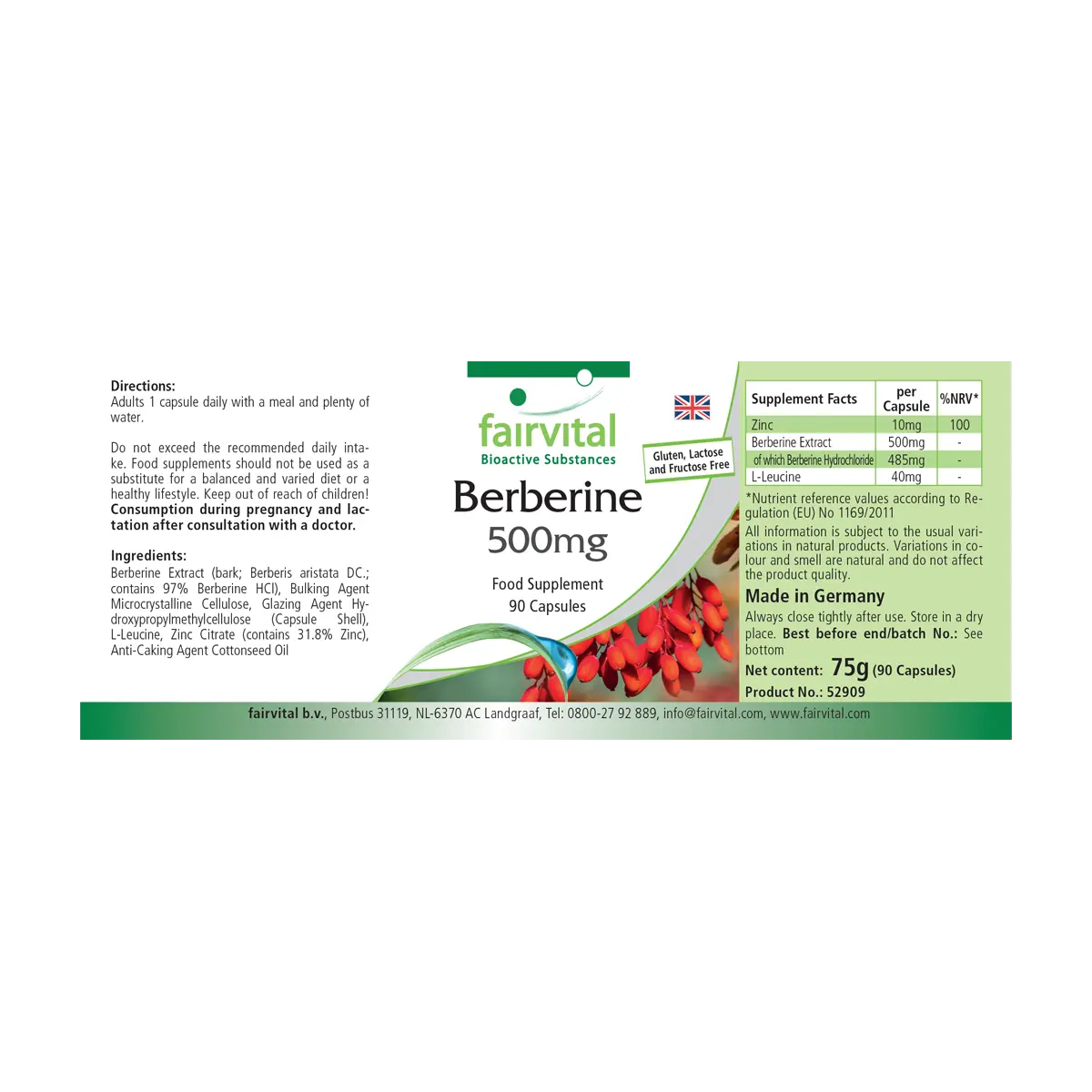 Berberin 500mg