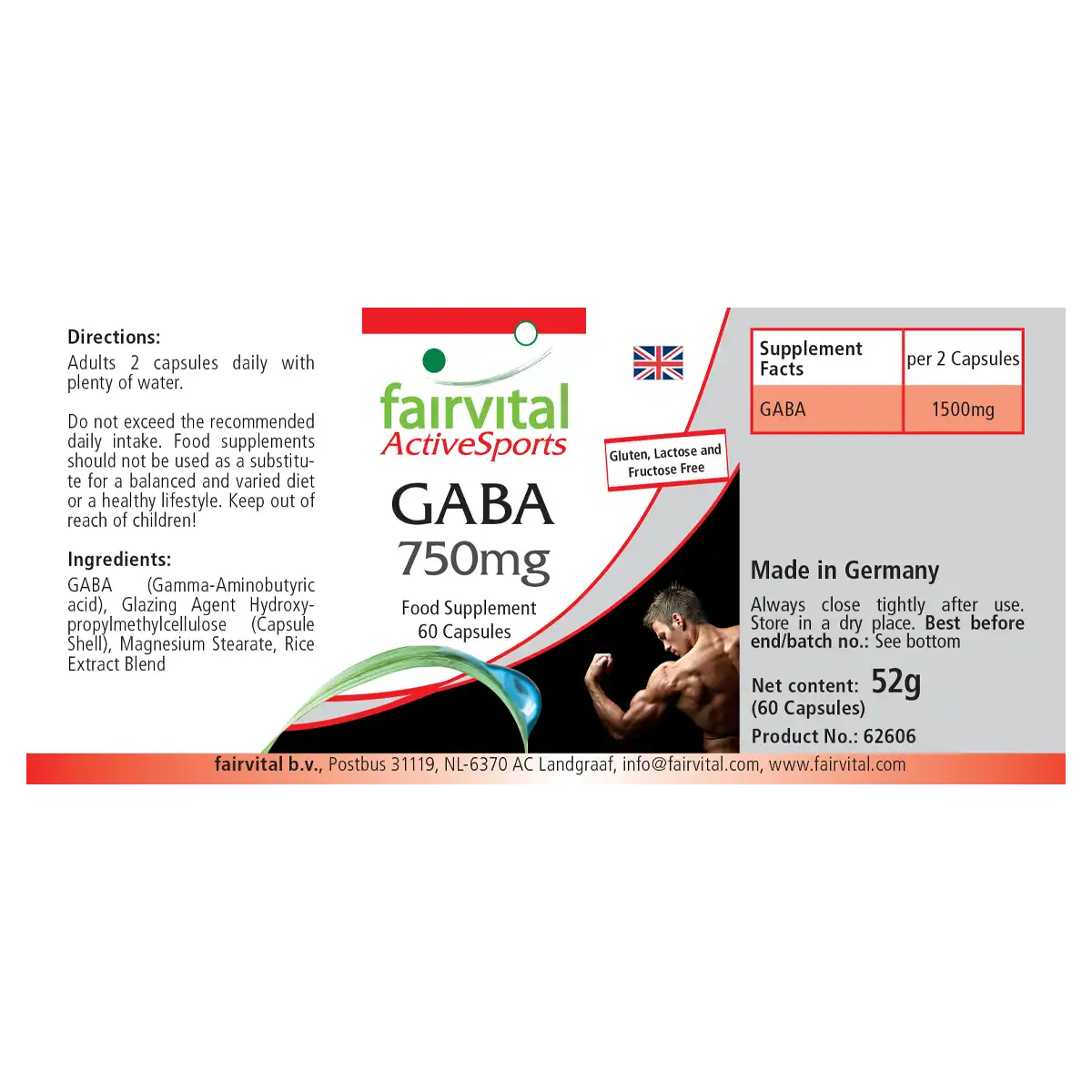 GABA 750mg - 60 Kapseln