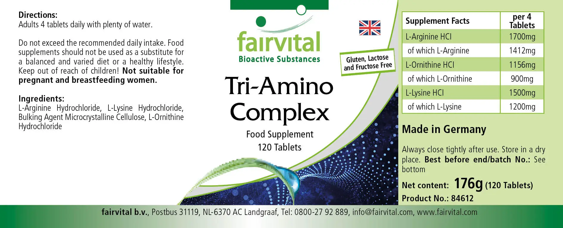 Tri-Amino Complex - 120 comprimidos