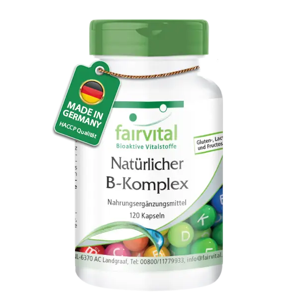 Complejo de vitamina B natural - 120 cápsulas