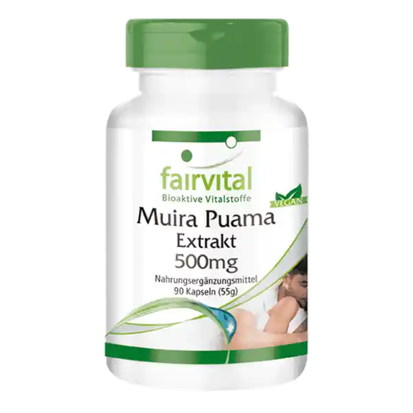 Extracto de Muira Puama 10:1 500mg - 90 Cápsulas