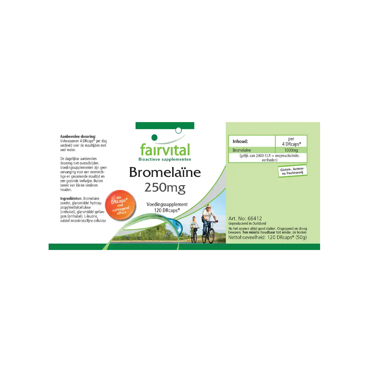 Bromélaïne 250mg - 120 DRCaps®, gastrorésistant