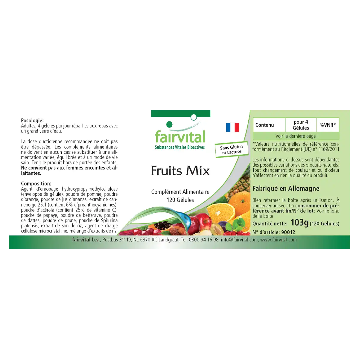 Miscela di frutta – 120 capsule