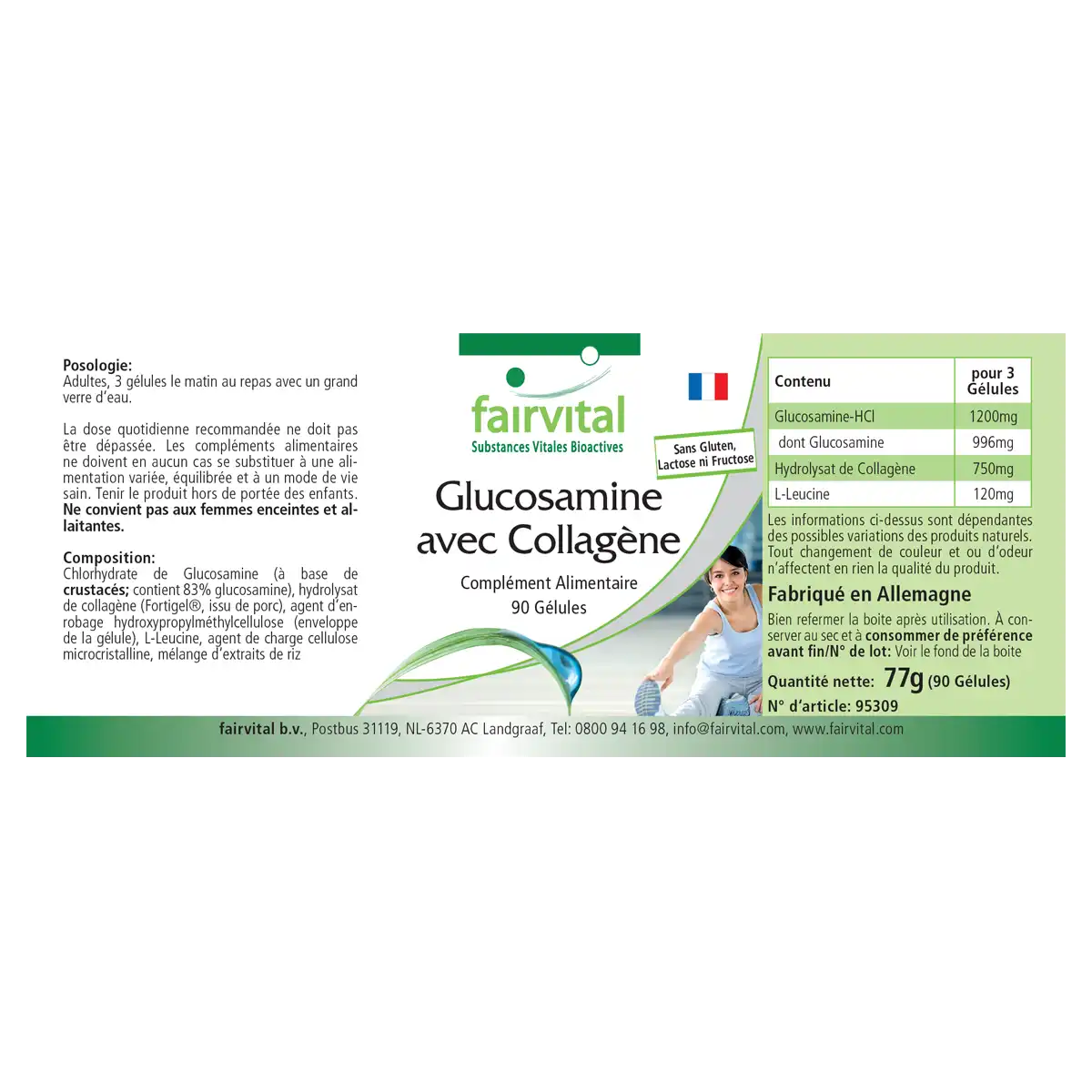 Glucosamina con Collagene – 90 Capsule