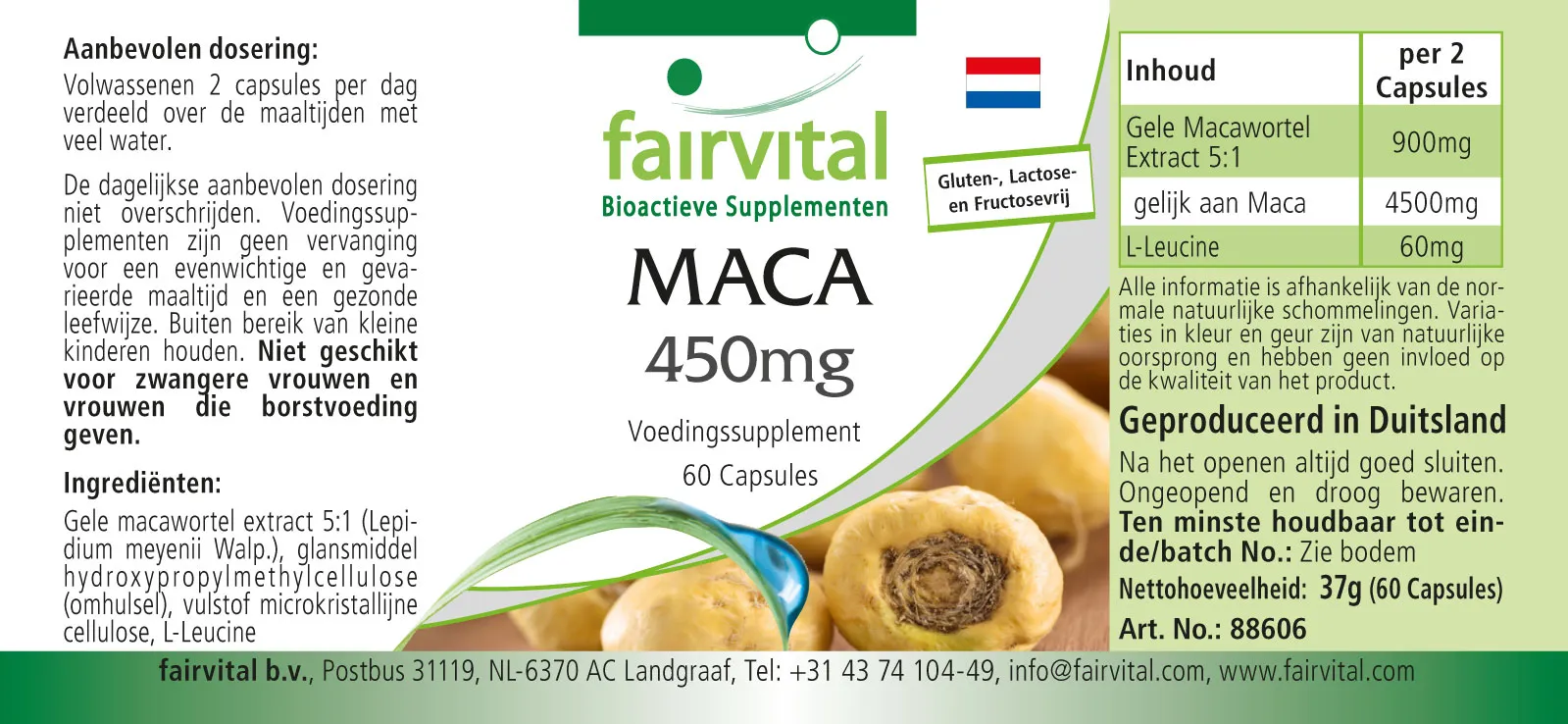 MACA 450mg - 60 gélules