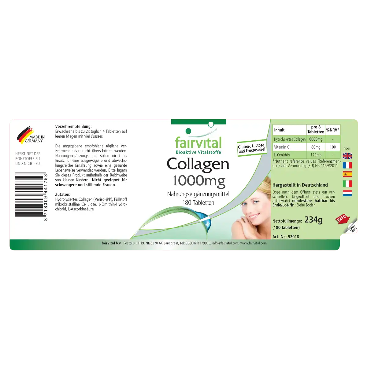 Collagen 1000mg - 180 tablets