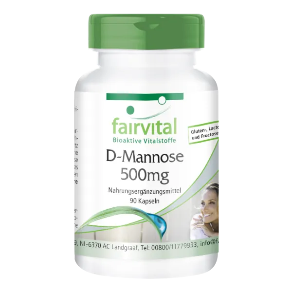 D-mannose 500mg - 90 capsules