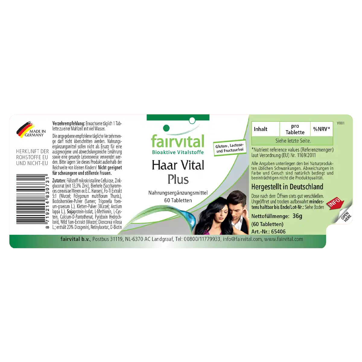 Haar Vital Plus - 60 Tabletten