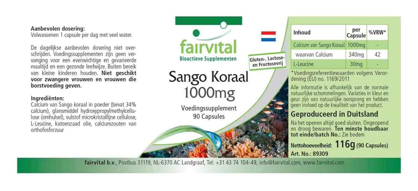 Corallo Sango – 100mg – 90 Capsule