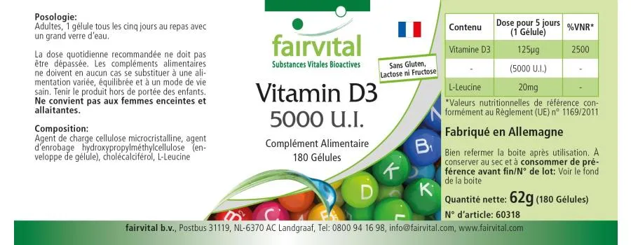 Vitamin D3 5000 I.E.