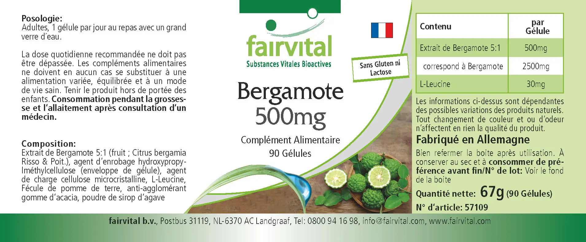 Bergamot 500mg