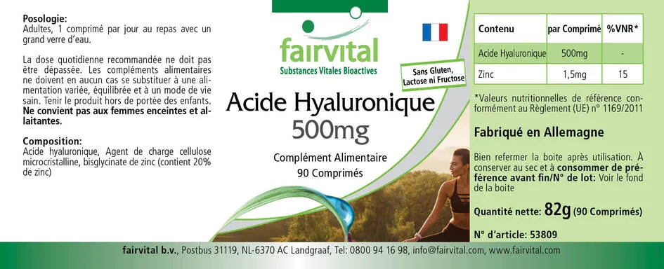 Acido ialuronico 500 mg - 90 compresse