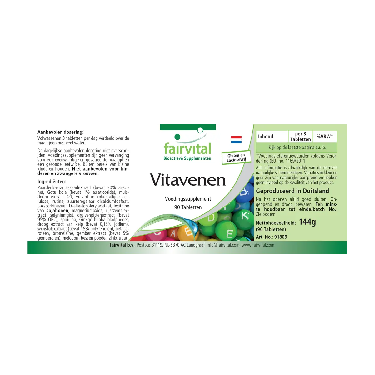 Vein Vitamins - 90 Tablets