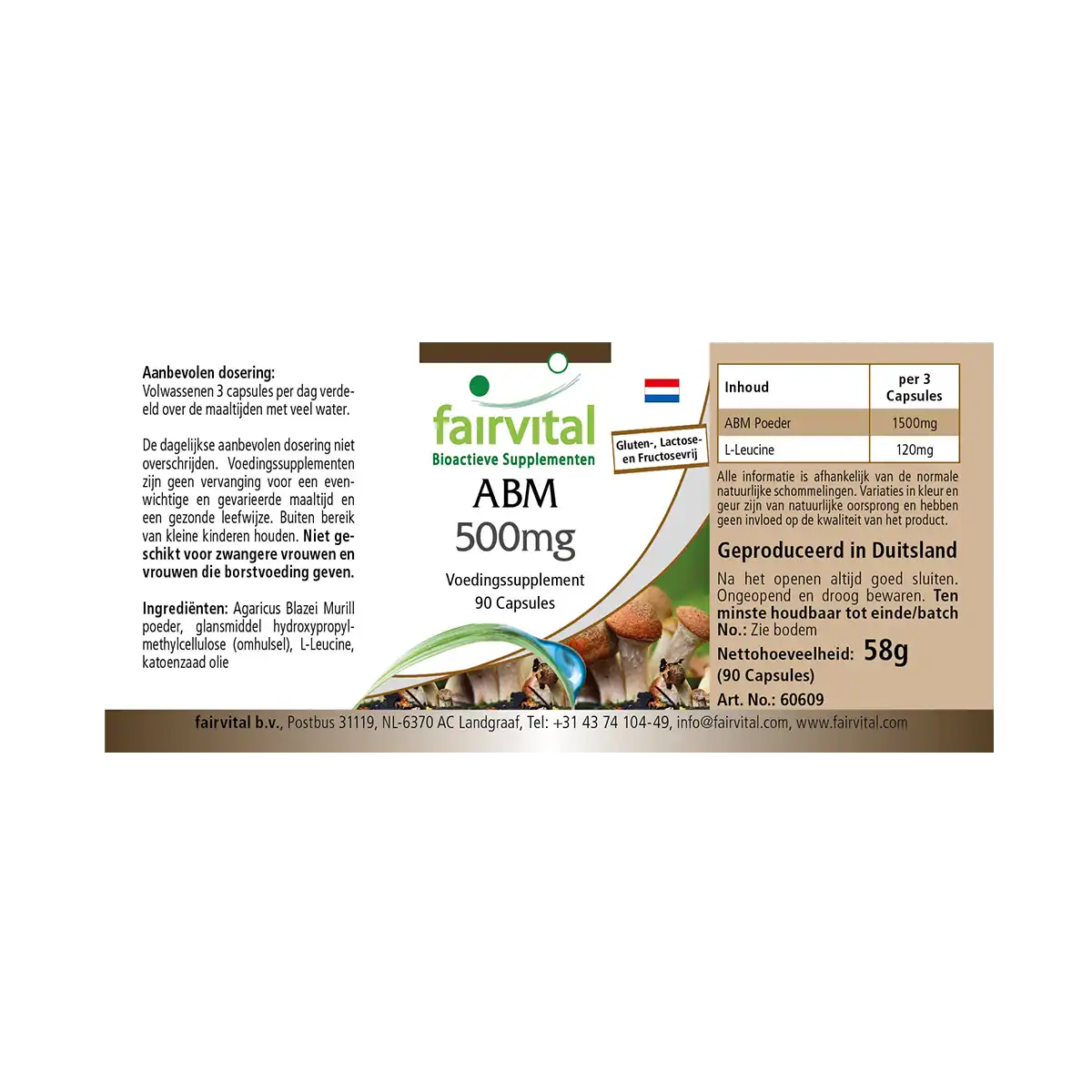 ABM 500mg - 90 capsules