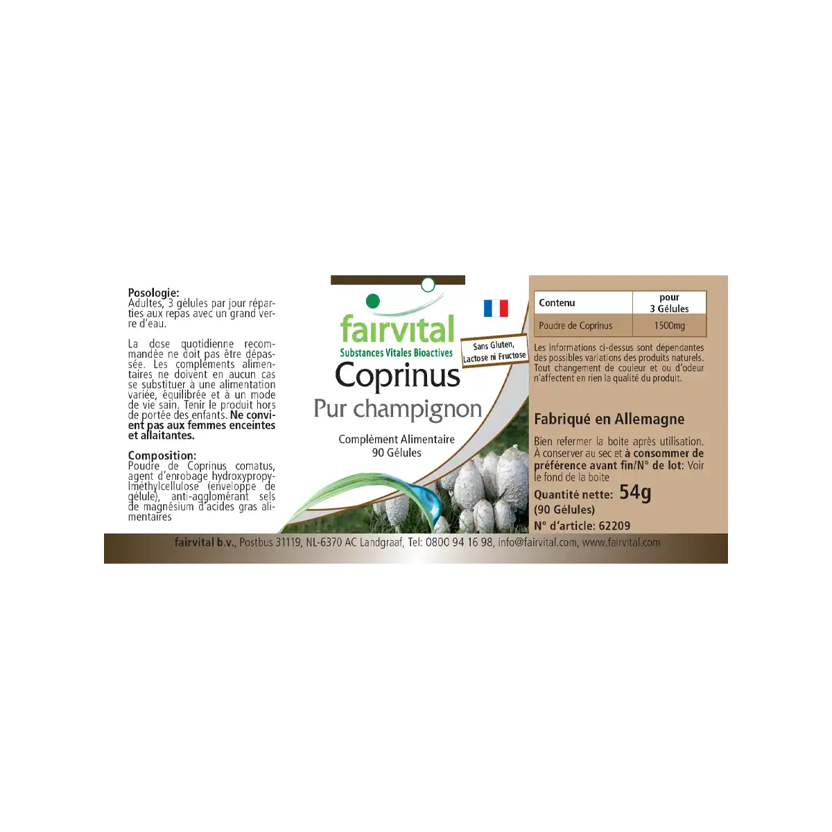 Coprinus 500mg