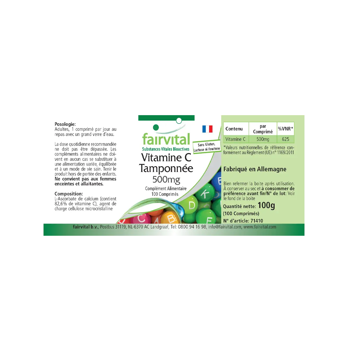 Vitamina C tamponata 500mg - 100 compresse