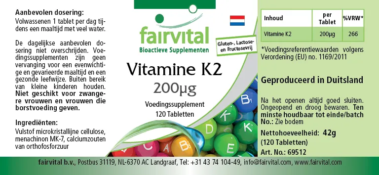 Vitamin K2 200µg