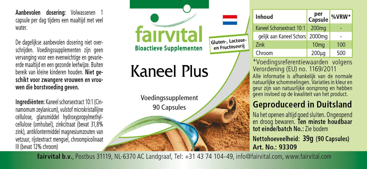 Zimt Plus - 90 Kapseln - Sale- MHD 03/25