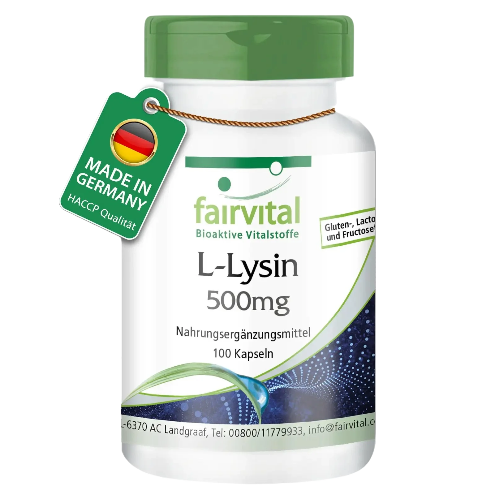 L-Lisina 500mg - 100 capsule