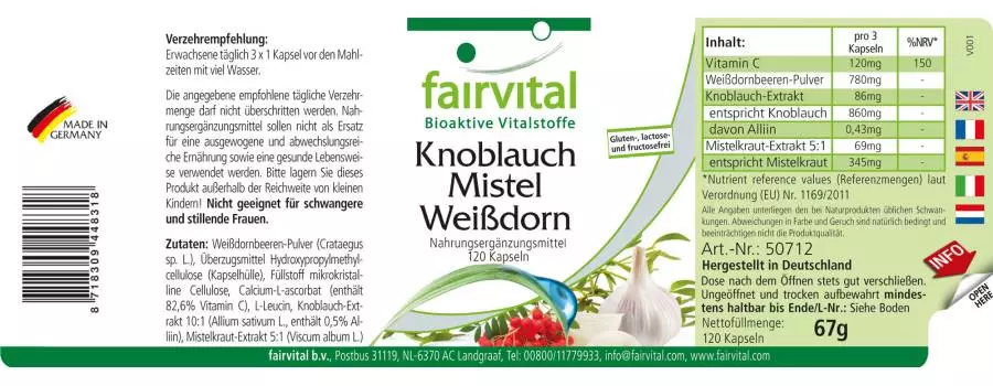 Knoblauch Mistel Weißdorn