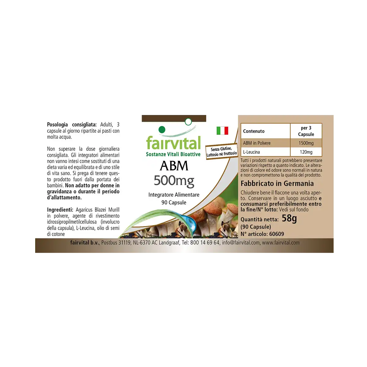 ABM 500mg - 90 capsules