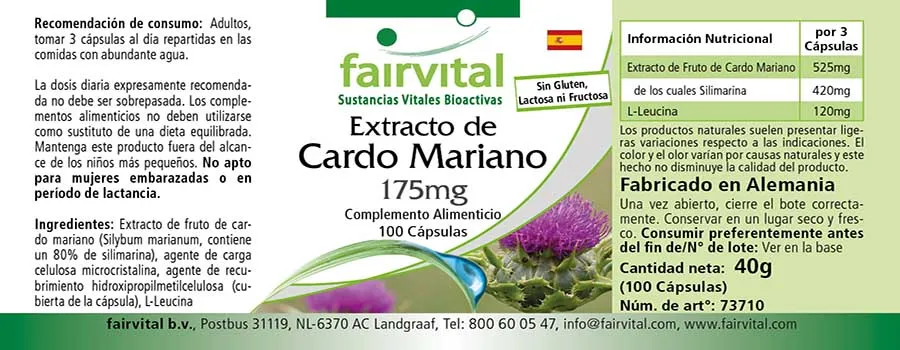 Estratto di Cardo mariano – 100 capsule